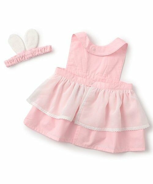 mezzo piano / メゾピアノ ベビー・キッズグッズ | 【BOX付】オリジナルボックスつきうさ耳エプロン＆ヘアバンドセット | 詳細1