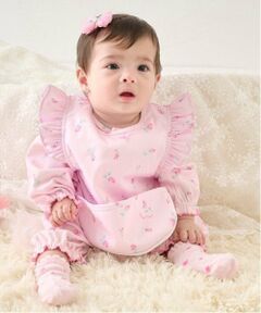 mezzo piano / メゾピアノ スタイ・ビブ | ローズつぼみ柄　お食事スタイ