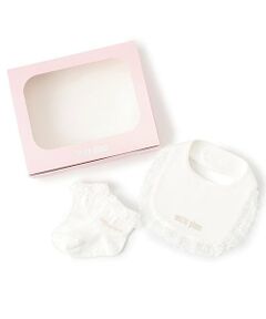 mezzo piano / メゾピアノ スタイ・ビブ | 【BOX付】【日本製】オリジナルボックスつき　スタイ＆ソックスセット