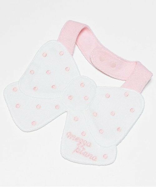 mezzo piano / メゾピアノ スタイ・ビブ | リボン型　スタイ（オフ ホワイト）