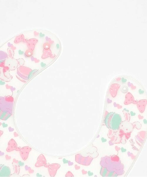 mezzo piano / メゾピアノ スタイ・ビブ | ウサギスウィーツ柄　お食事スタイ | 詳細3