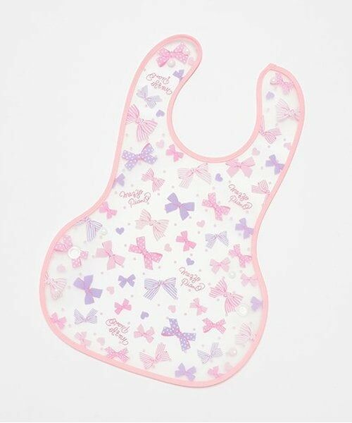 mezzo piano / メゾピアノ スタイ・ビブ | リボン柄　お食事スタイ | 詳細2