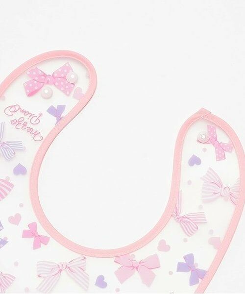 mezzo piano / メゾピアノ スタイ・ビブ | リボン柄　お食事スタイ | 詳細3