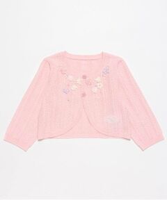 mezzo piano / メゾピアノ ベビー・キッズウエア | ☆リボン刺繍ニットボレロ