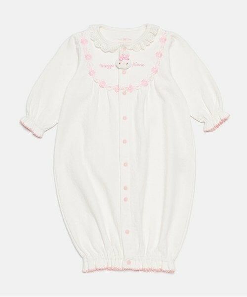 mezzo piano / メゾピアノ ロンパース | ☆ウサギマスコット付2wayオール（オフ ホワイト）