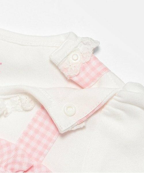 mezzo piano / メゾピアノ ベビー・キッズウエア | ウサギマスコットつき　ギンガムチュニック＆ブルマセット | 詳細4