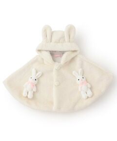 mezzo piano / メゾピアノ ベビー・キッズウエア | うさぎぬいぐるみつき　フェイクファーケープ
