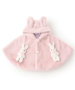 mezzo piano / メゾピアノ ベビー・キッズウエア | うさぎぬいぐるみつき　フェイクファーケープ