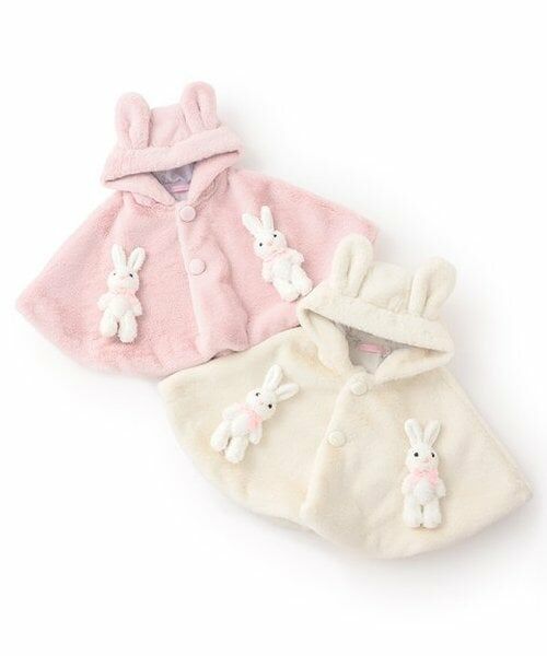mezzo piano / メゾピアノ ベビー・キッズウエア | うさぎぬいぐるみつき　フェイクファーケープ | 詳細10