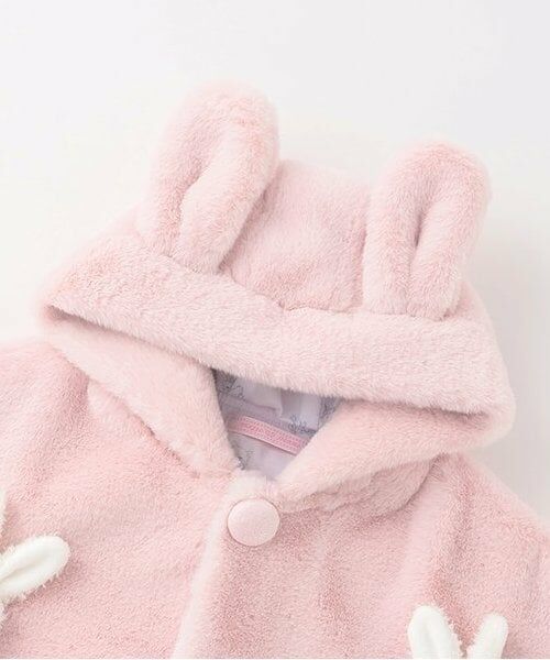 mezzo piano / メゾピアノ ベビー・キッズウエア | うさぎぬいぐるみつき　フェイクファーケープ | 詳細2