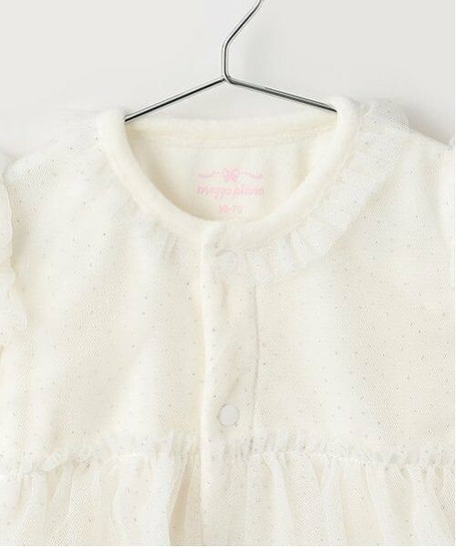 mezzo piano / メゾピアノ ロンパース | リボンティアラ刺しゅうチュール　2wayオール | 詳細4