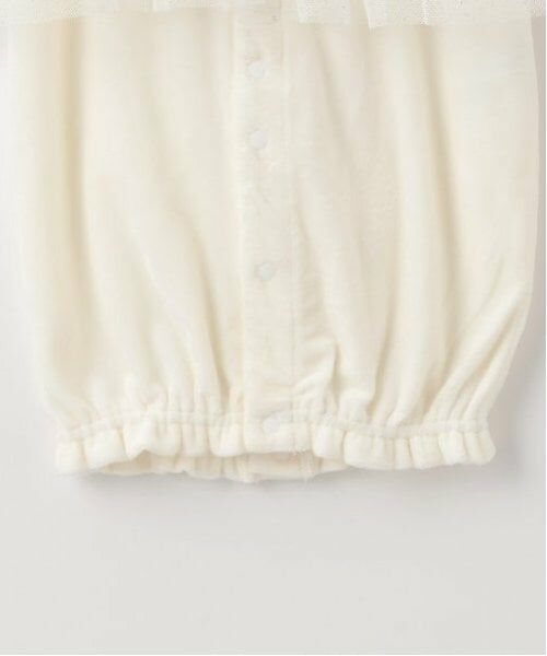 mezzo piano / メゾピアノ ロンパース | リボンティアラ刺しゅうチュール　2wayオール | 詳細9