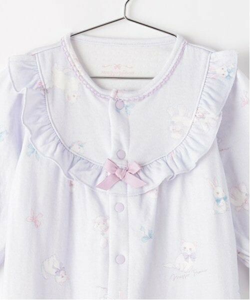 mezzo piano / メゾピアノ ロンパース | ふわもこフレンズ柄　2wayオール | 詳細7