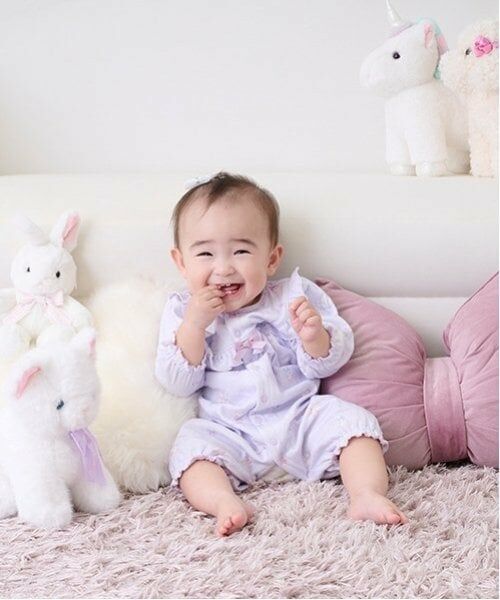 mezzo piano / メゾピアノ ロンパース | ふわもこフレンズ柄　2wayオール（ラベンダー）