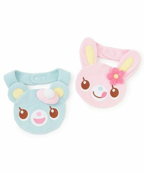 mezzo piano / メゾピアノ スタイ・ビブ | ミミ･ポポ　キャラクターフェイス　スタイ | 詳細7