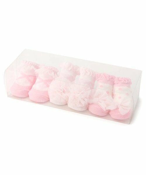 mezzo piano / メゾピアノ ベビー・キッズウエア | ソックス　3足セット（ライト ピンク）