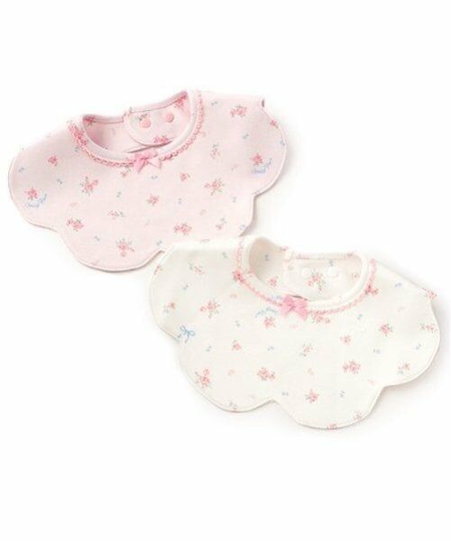 mezzo piano / メゾピアノ スタイ・ビブ | 小花柄　スカラップスタイ | 詳細7