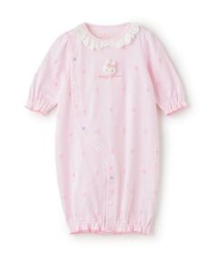 mezzo piano / メゾピアノ ロンパース | ウサギマスコット付　お花柄2wayオール