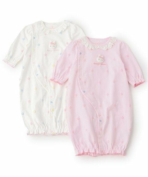 mezzo piano / メゾピアノ ロンパース | ウサギマスコット付　お花柄2wayオール | 詳細8