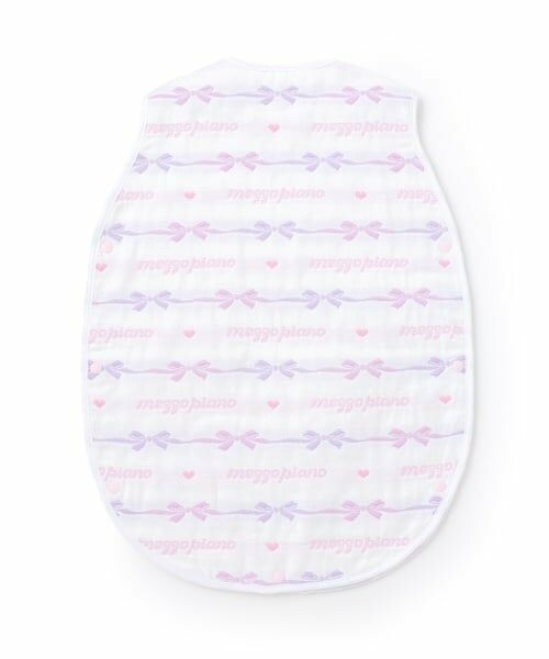 mezzo piano / メゾピアノ ベビー・キッズウエア | リボン柄　4重ガーゼ　スリーパー | 詳細4