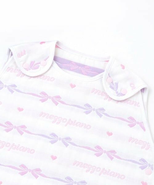 mezzo piano / メゾピアノ ベビー・キッズウエア | リボン柄　4重ガーゼ　スリーパー | 詳細5