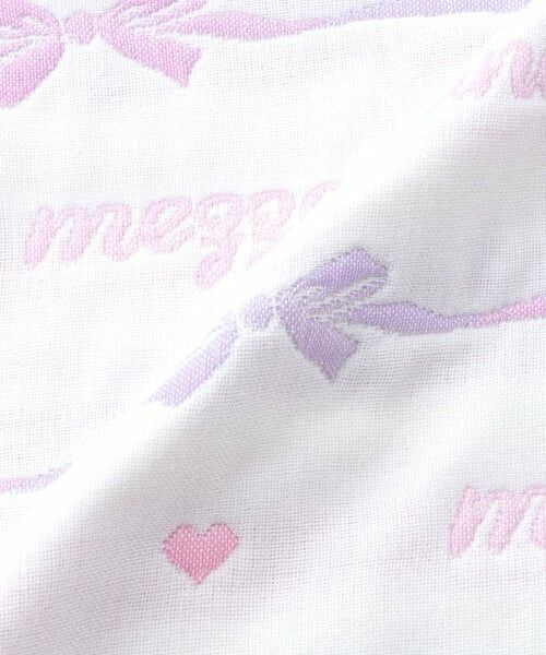 mezzo piano / メゾピアノ ベビー・キッズウエア | リボン柄　4重ガーゼ　スリーパー | 詳細7