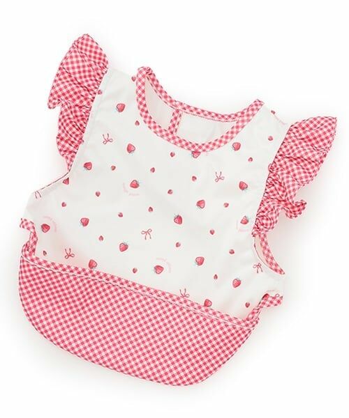 mezzo piano / メゾピアノ スタイ・ビブ | いちご柄　お食事スタイ | 詳細10