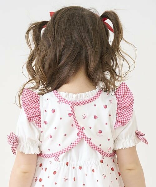 mezzo piano / メゾピアノ スタイ・ビブ | いちご柄　お食事スタイ | 詳細11