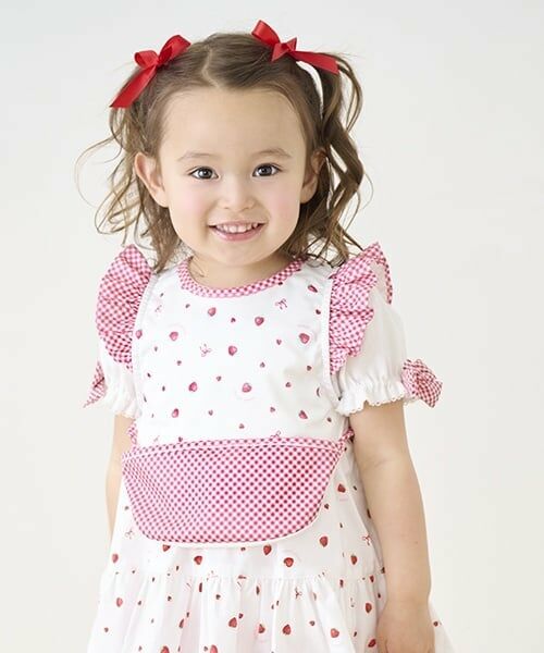 mezzo piano / メゾピアノ スタイ・ビブ | いちご柄　お食事スタイ | 詳細12