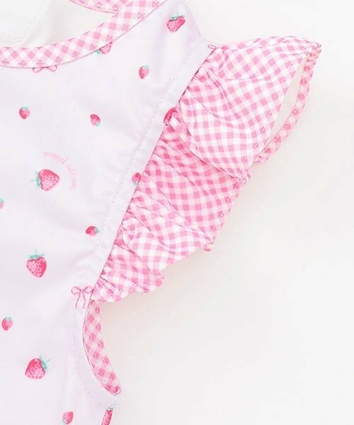 mezzo piano / メゾピアノ スタイ・ビブ | いちご柄　お食事スタイ | 詳細3