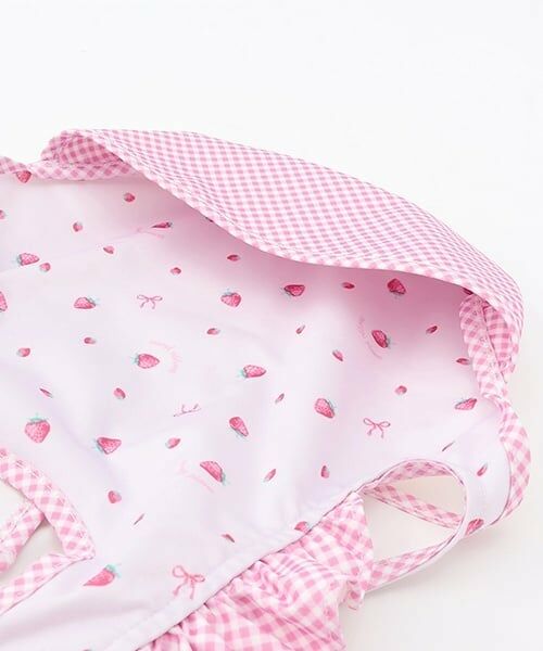 mezzo piano / メゾピアノ スタイ・ビブ | いちご柄　お食事スタイ | 詳細5