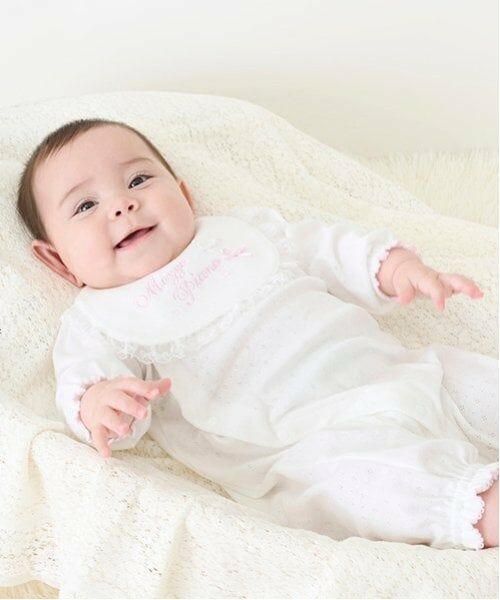 mezzo piano / メゾピアノ スタイ・ビブ | ロゴレース　スタイ | 詳細2