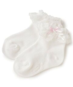 mezzo piano / メゾピアノ ベビー・キッズウエア | ロゴレース　ソックス