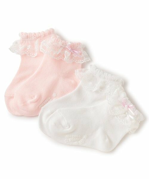 mezzo piano / メゾピアノ ベビー・キッズウエア | ロゴレース　ソックス | 詳細5