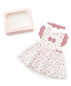 mezzo piano / メゾピアノ スタイ・ビブ | 【BOX付】いちご柄エプロン＆ヘアバンドセット