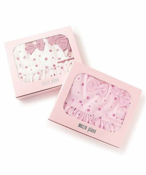 mezzo piano / メゾピアノ スタイ・ビブ | 【BOX付】いちご柄エプロン＆ヘアバンドセット | 詳細10