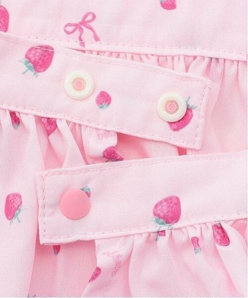 mezzo piano / メゾピアノ スタイ・ビブ | 【BOX付】いちご柄エプロン＆ヘアバンドセット | 詳細7