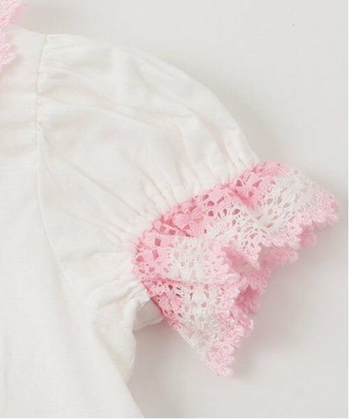 mezzo piano / メゾピアノ ベビー・キッズウエア | ミモザレース　3点セット | 詳細10