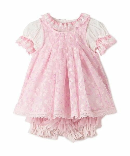 mezzo piano / メゾピアノ ベビー・キッズウエア | ミモザレース　3点セット | 詳細3