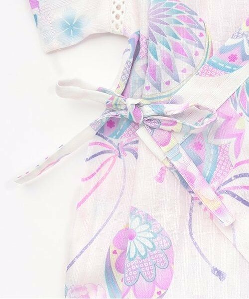 mezzo piano / メゾピアノ 着物・浴衣・小物類 | 手毬フラワー柄　甚平オール | 詳細4