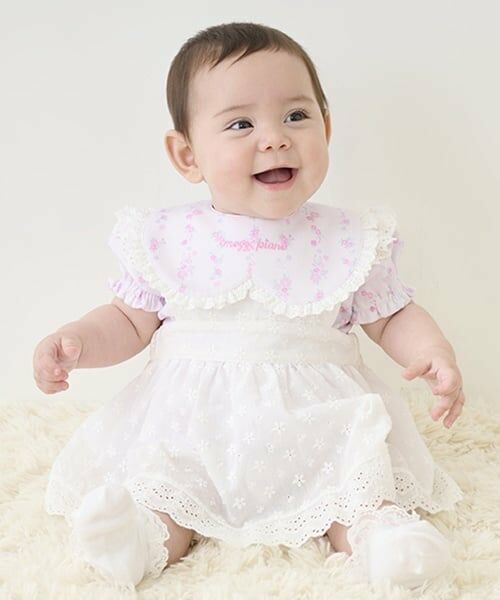 mezzo piano / メゾピアノ ロンパース | 半袖ロンパース＆レースエプロンスカートセット | 詳細14