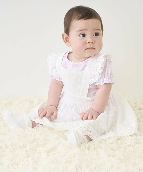 mezzo piano / メゾピアノ ロンパース | 半袖ロンパース＆レースエプロンスカートセット | 詳細15