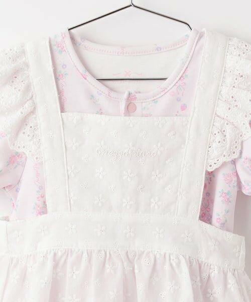 mezzo piano / メゾピアノ ロンパース | 半袖ロンパース＆レースエプロンスカートセット | 詳細3