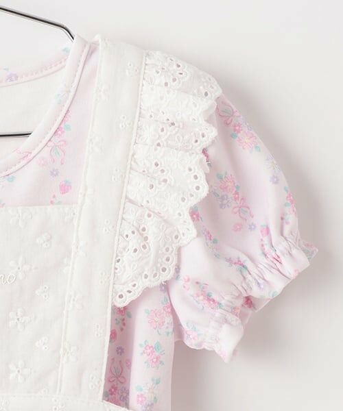 mezzo piano / メゾピアノ ロンパース | 半袖ロンパース＆レースエプロンスカートセット | 詳細4