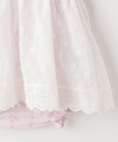 mezzo piano / メゾピアノ ロンパース | 半袖ロンパース＆レースエプロンスカートセット | 詳細6