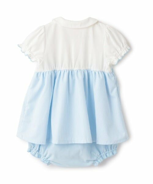 mezzo piano / メゾピアノ ロンパース | ウサギマスコットつきスカート半袖ロンパース | 詳細1