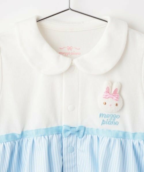 mezzo piano / メゾピアノ ロンパース | ウサギマスコットつきスカート半袖ロンパース | 詳細2