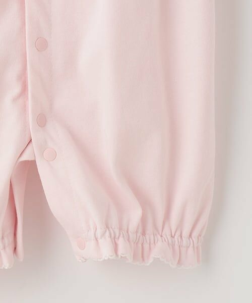 mezzo piano / メゾピアノ ロンパース | タックリボン半袖2wayオール | 詳細8