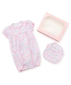 mezzo piano / メゾピアノ ロンパース | 【BOX付】花柄半袖2wayオール＆スタイセット