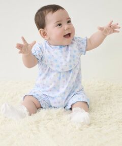 mezzo piano / メゾピアノ ロンパース | 【BOX付】花柄半袖2wayオール＆スタイセット